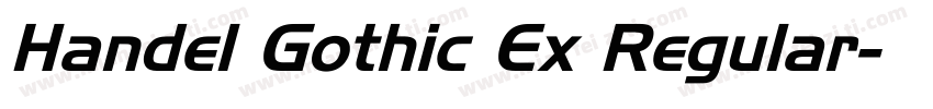 Handel Gothic Ex Regular字体转换
